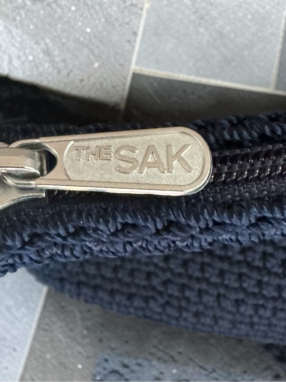 The Sak Navy Crochet Crossbody Bag NWT - Picture 4 of 7